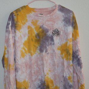 vans tye-dye shirt long sleeve size medium